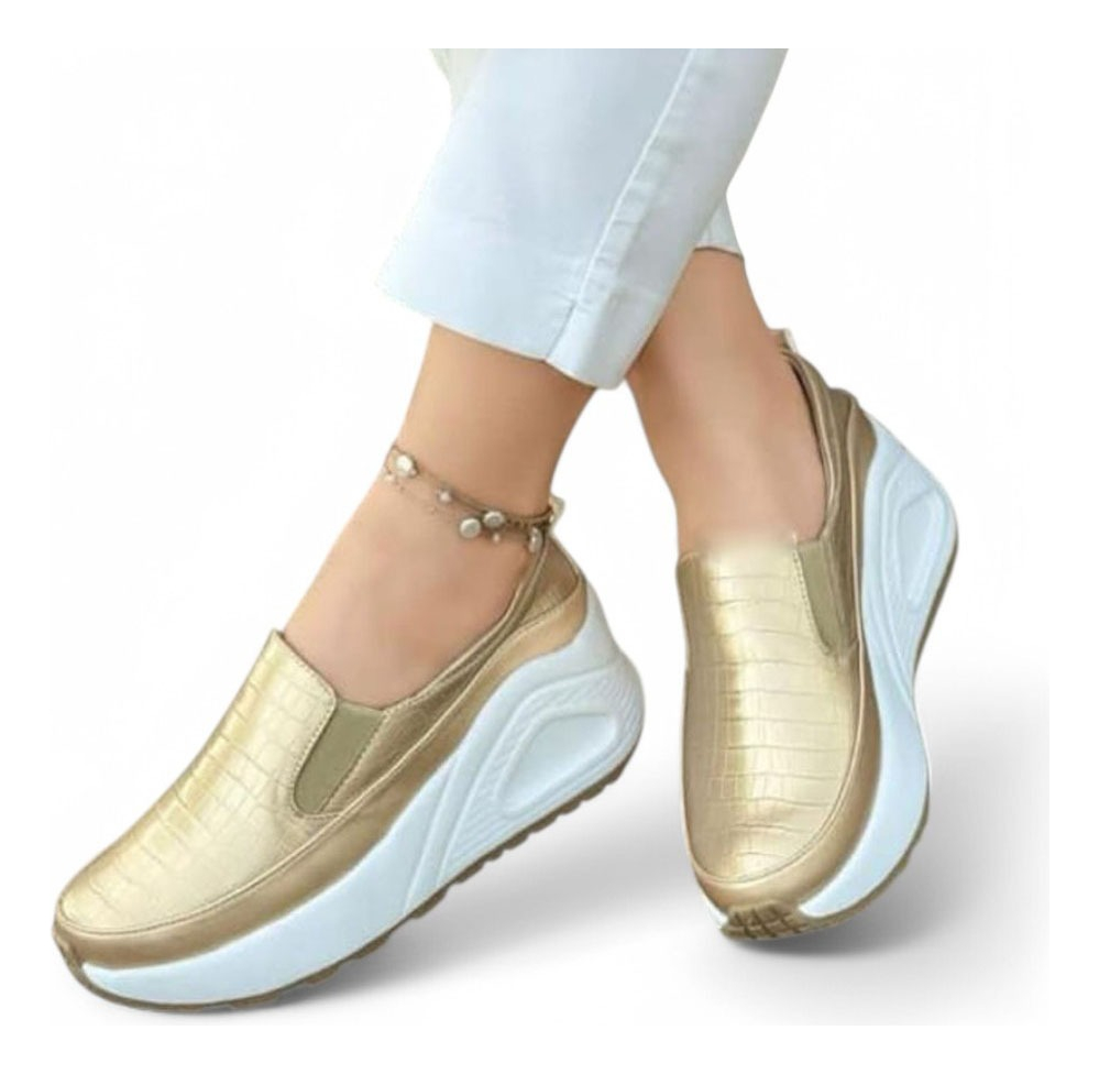 MOCASIN MUJER FUTURE 2086L-55 COLOR DORADO - 1
