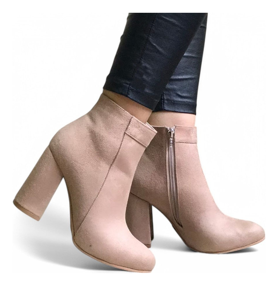 BOTA MUJER TACO 9 2086L-60 COLOR BEIGE - 1