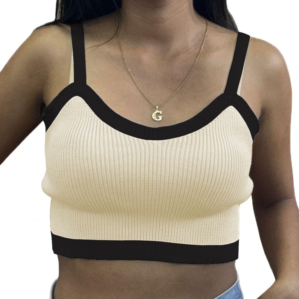 TOP MUJER HILO NACIONAL 359G-10 COLOR VAINILLA - 1