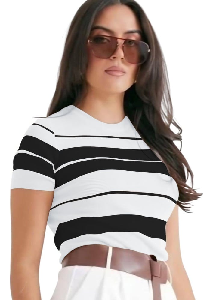 POLO MUJER HILO NEW ECOSHOPING 359G-17 COLOR NEGRO - 1