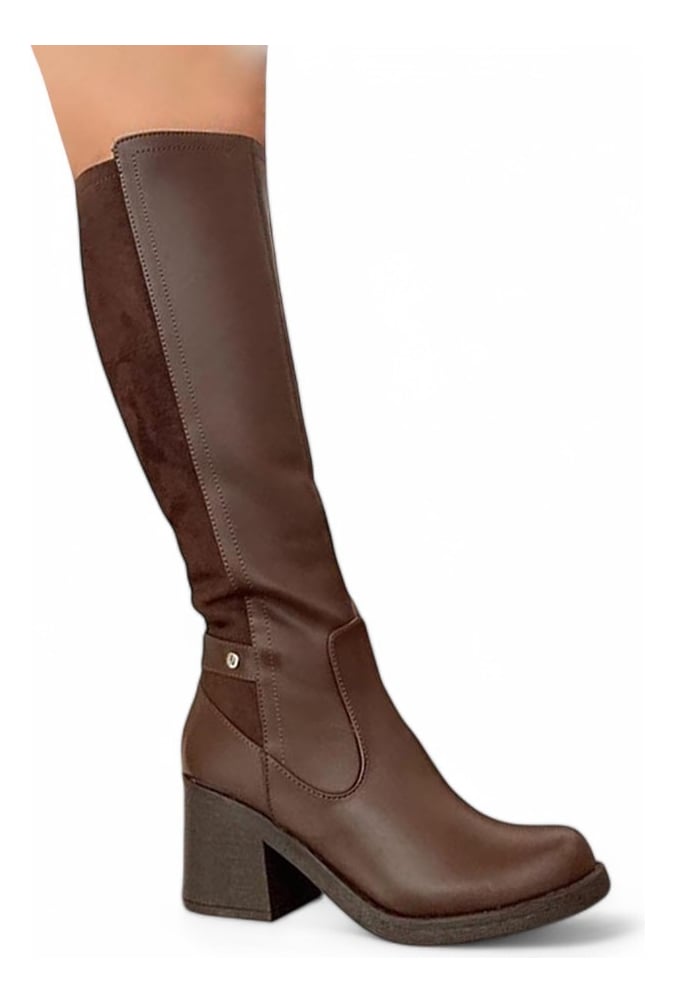 BOTIN MUJER TACO 7 DE GOMA 2086L-70 COLOR MARRON - 4