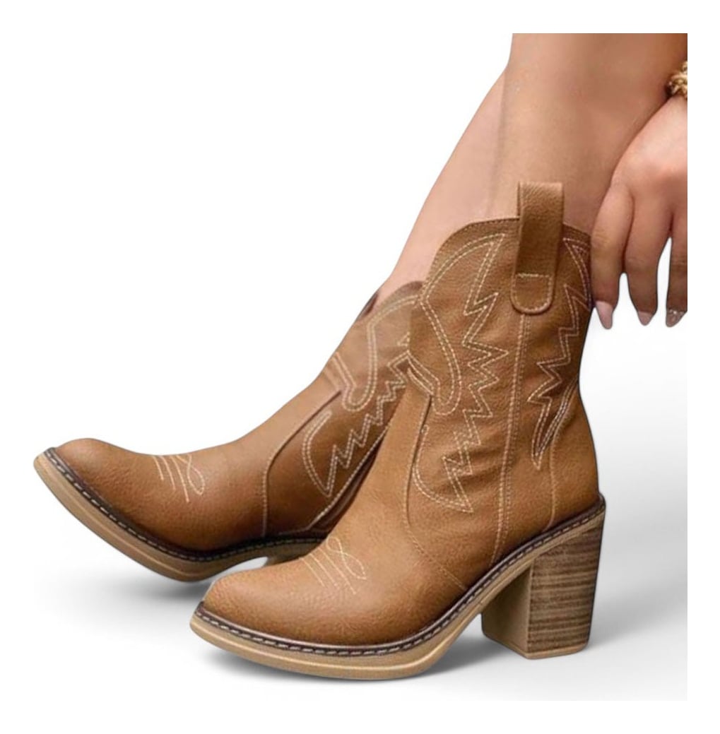 BOTA TEXANA CLASICA CORTA TACO 7 2086L-75 COLOR CAMEL - 2