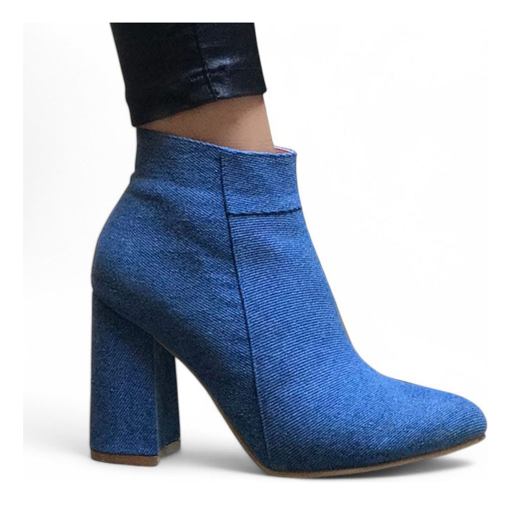 BOTIN MUJER TACO 9 CLASICA 2086L-60 COLOR CELESTE - 2