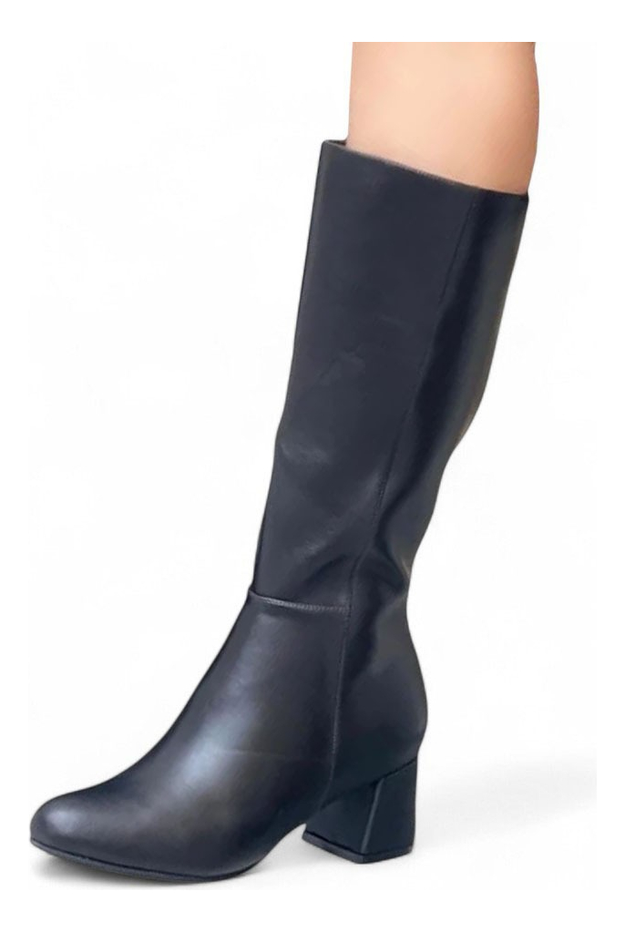 BOTA MUJER LARGA TACO 5 2086L-75 COLOR NEGRO - 1