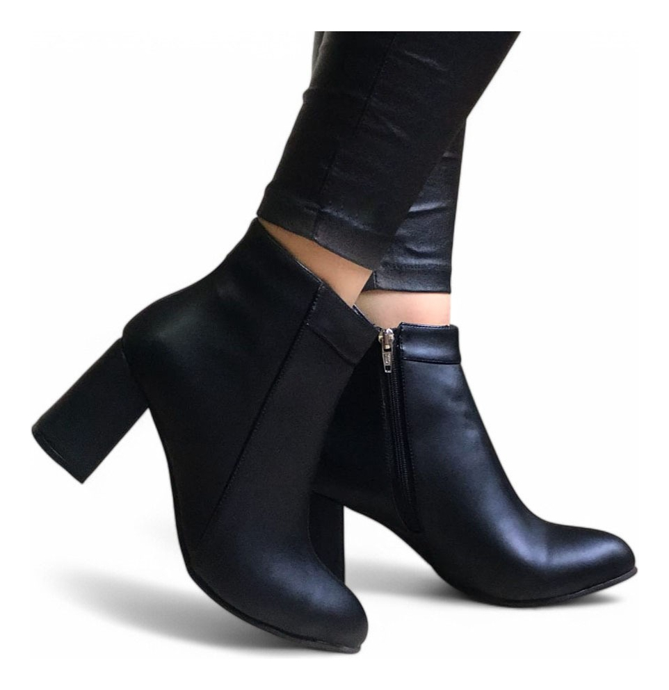 BOTIN MUJER TACO 9 CLASICA 2086L-60 COLOR NEGRO - 2