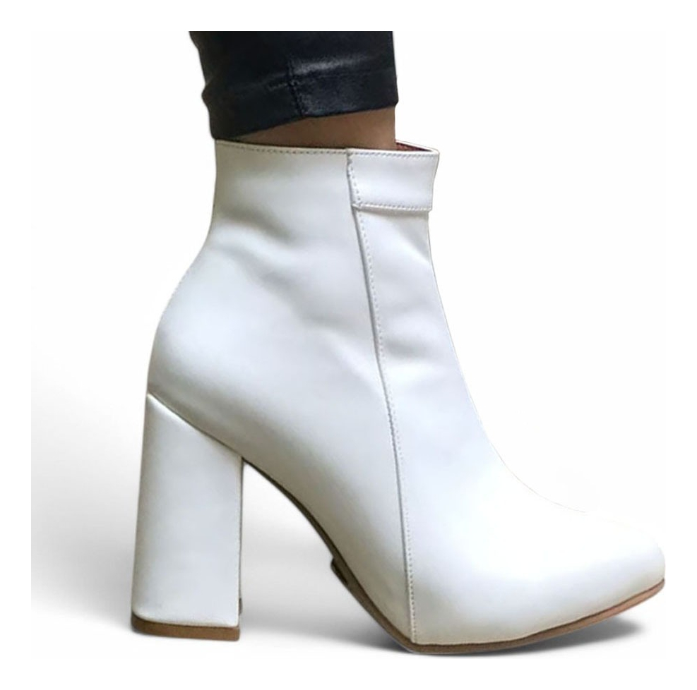 BOTIN MUJER TACO 9 CLASICA 2086L-60 COLOR BLANCO - 2