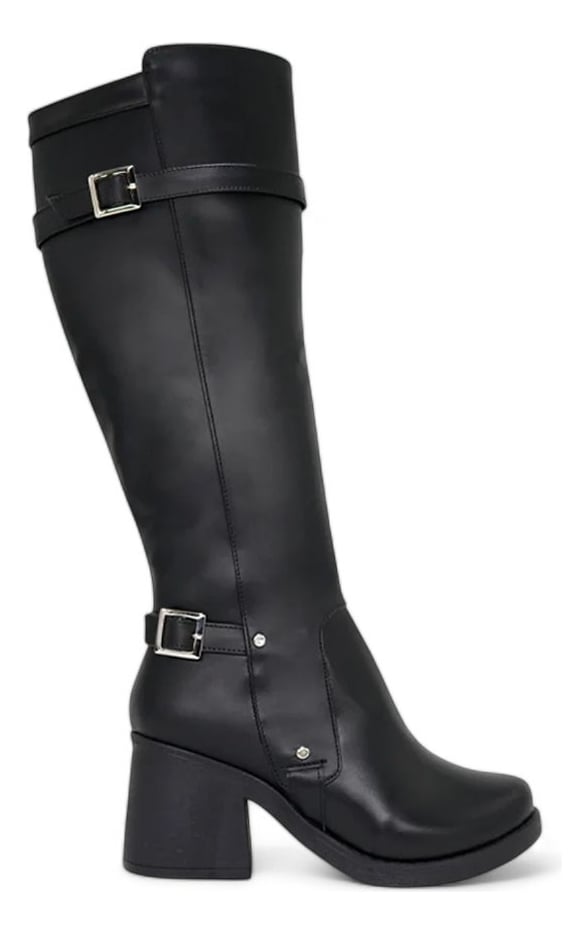 BOTIN MUJER TACO 7 DE GOMA 2086L-70 COLOR NEGRO - 2