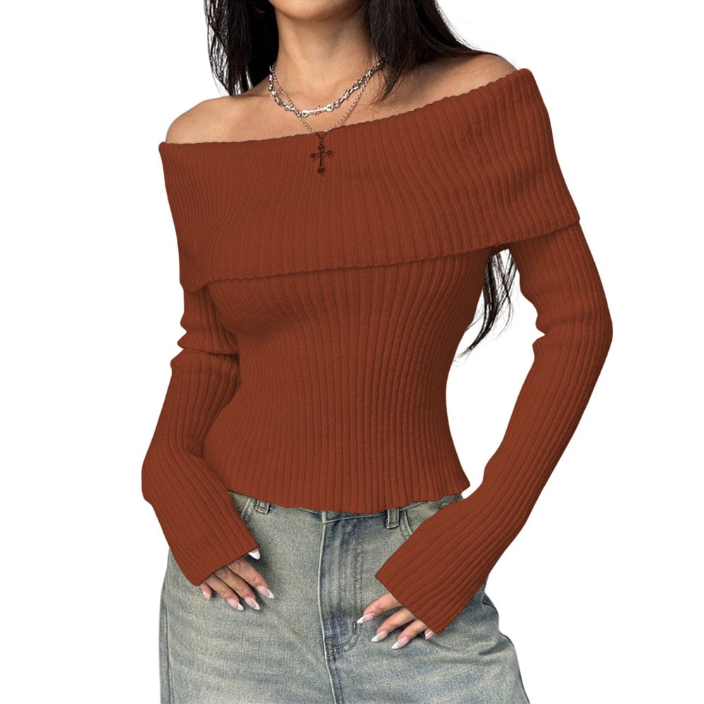 SUETER MUJER HILO MLARGA MARINERA 359G-23 COLOR TOFFY - 1