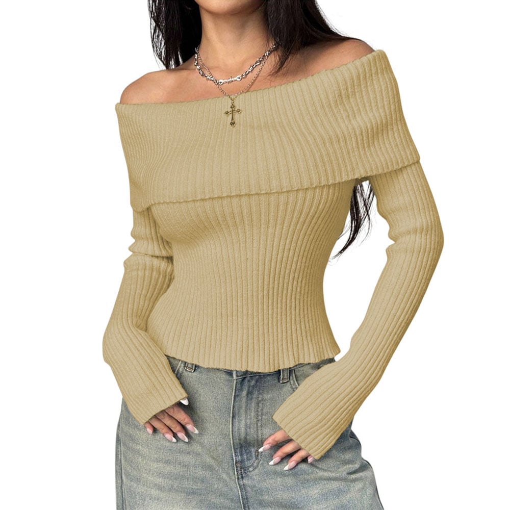 SUETER MUJER HILO MLARGA MARINERA 359G-23 COLOR VAINILA - 1