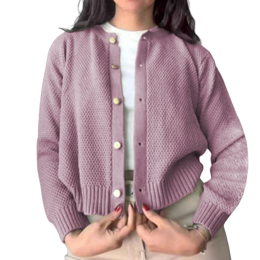 CHOMPA MUJER HILO BOTONES MLARGA MELODY 359G-24 COLOR ACEITUNA - 1