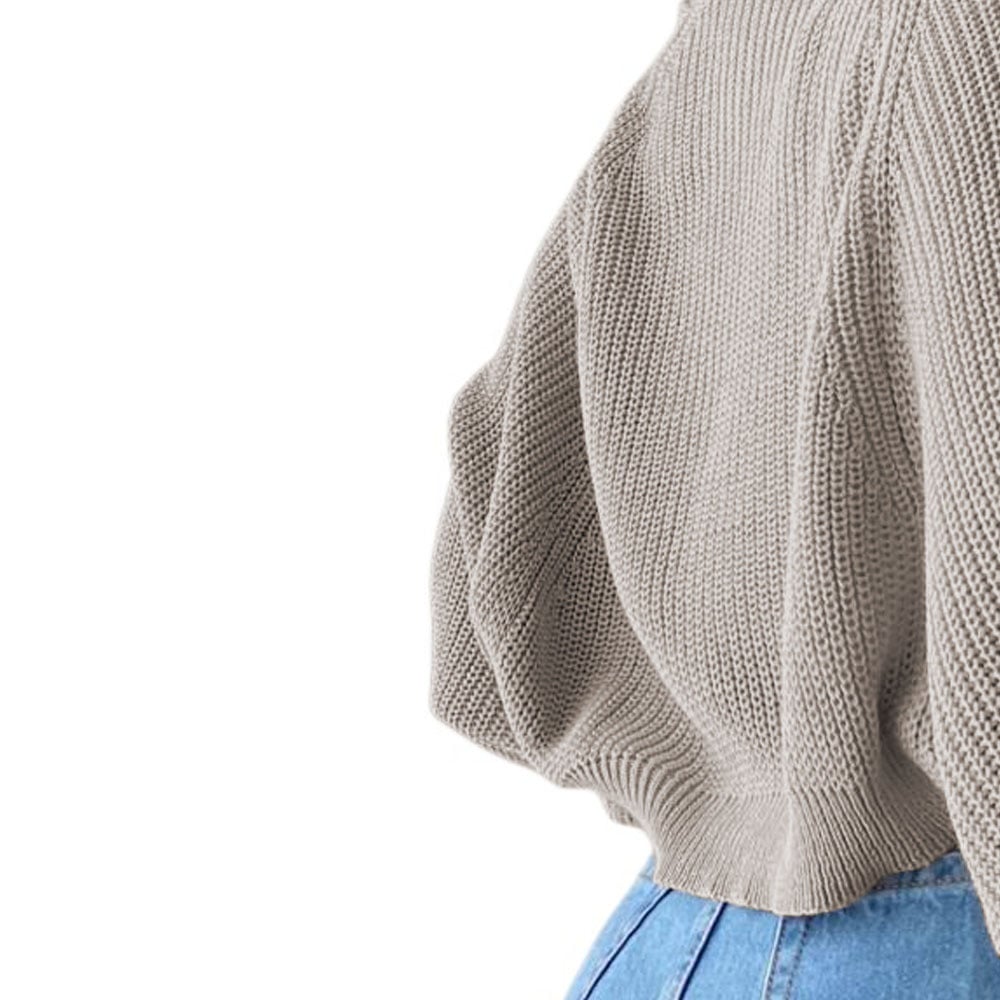 SUETER MUJER HILO MLARGA ABIERTO 359G-21 COLOR HUESO - 2