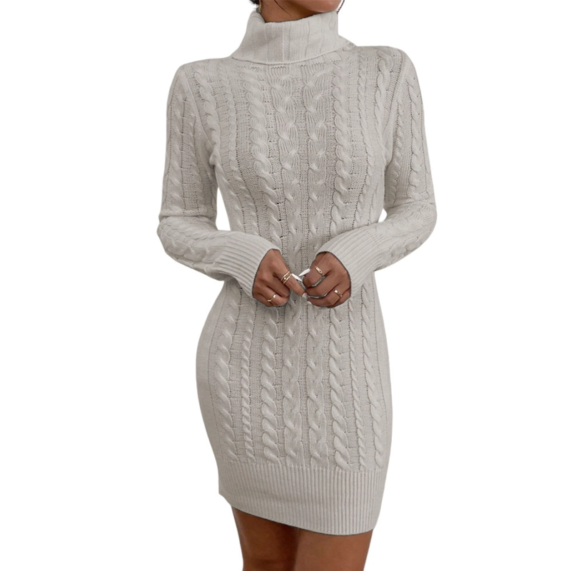 VESTIDO MUJER MLARGA HILO 359G-30 COLOR CRUDO - 1