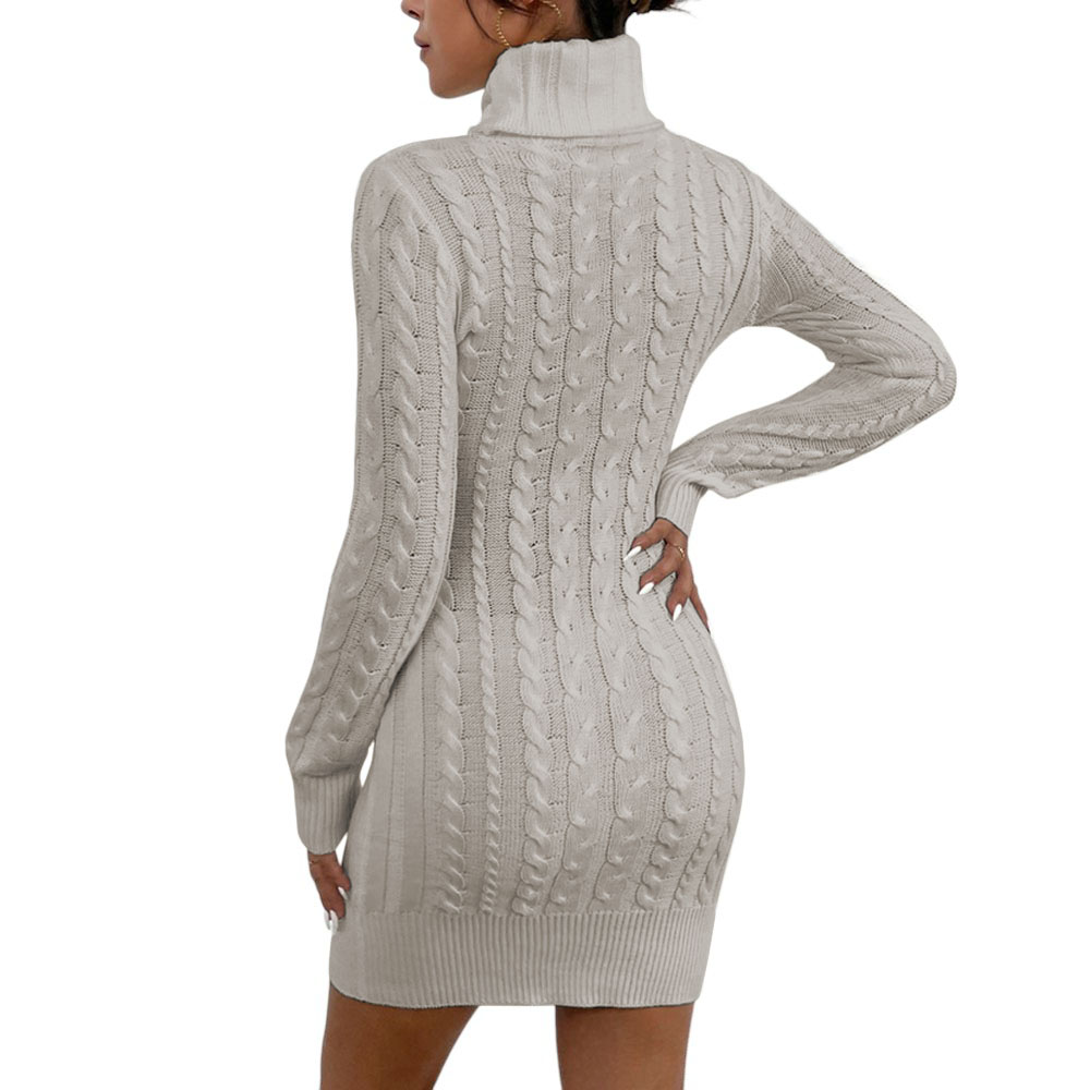 VESTIDO MUJER MLARGA HILO 359G-30 COLOR CRUDO - 2