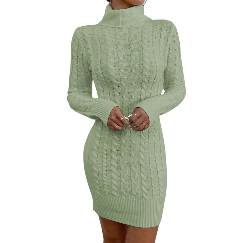 VESTIDO MUJER MLARGA HILO 359G-30 COLOR VERDE - 1