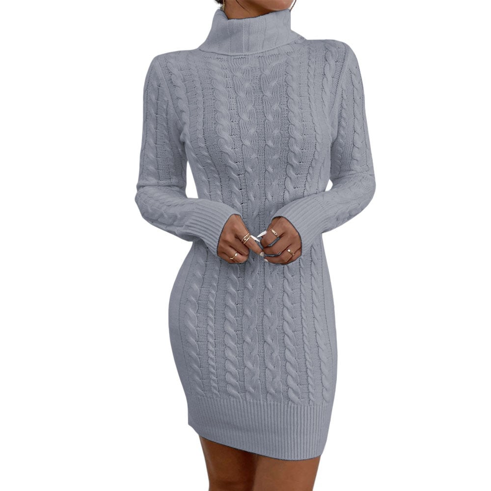 VESTIDO MUJER MLARGA HILO 359G-30 COLOR GRIS - 1