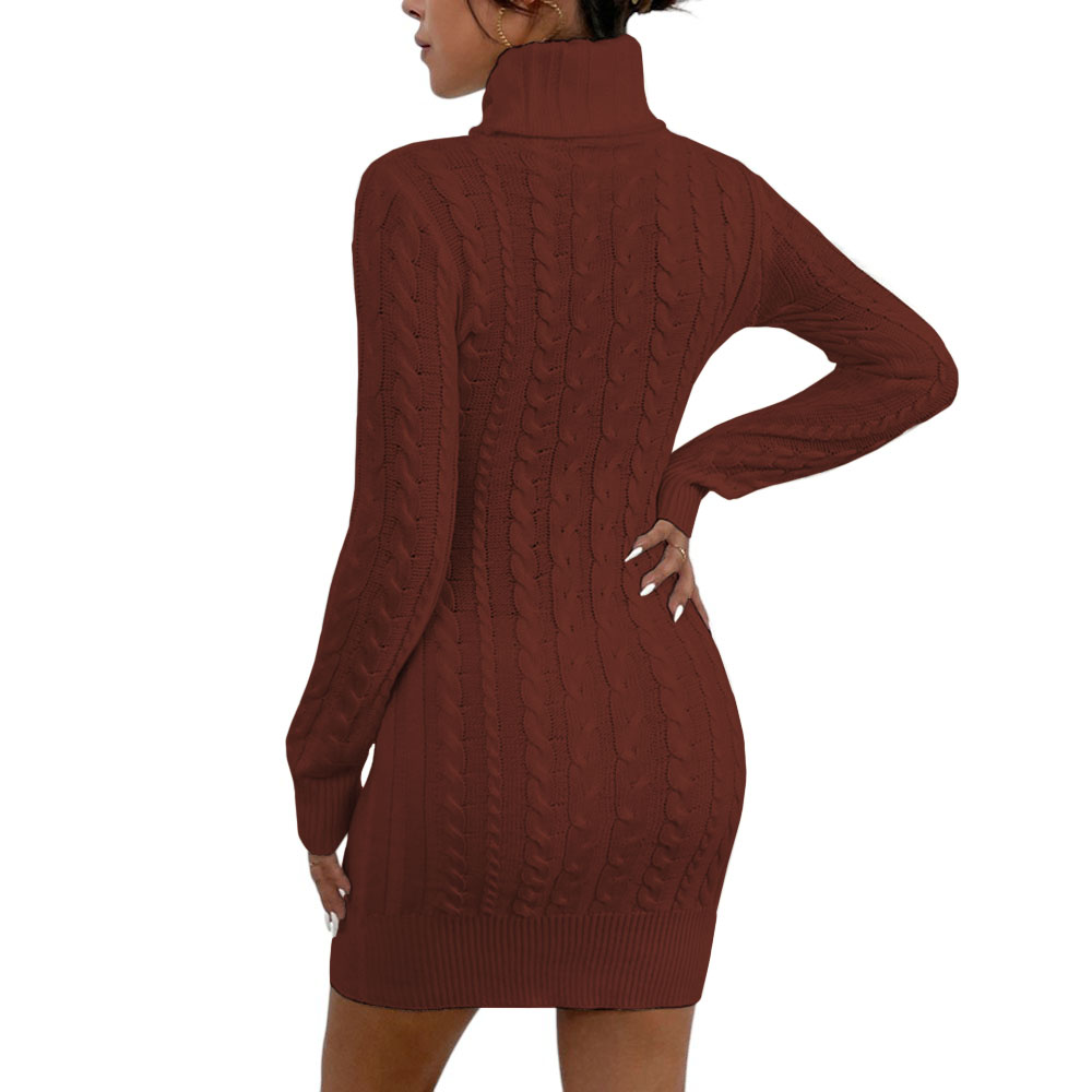 VESTIDO MUJER MLARGA HILO 359G-30 COLOR CAMELLO - 2
