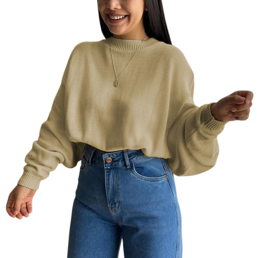 SUETER MUJER HILO CERADA MLARGA 359G-25 COLOR VAINILA - 1