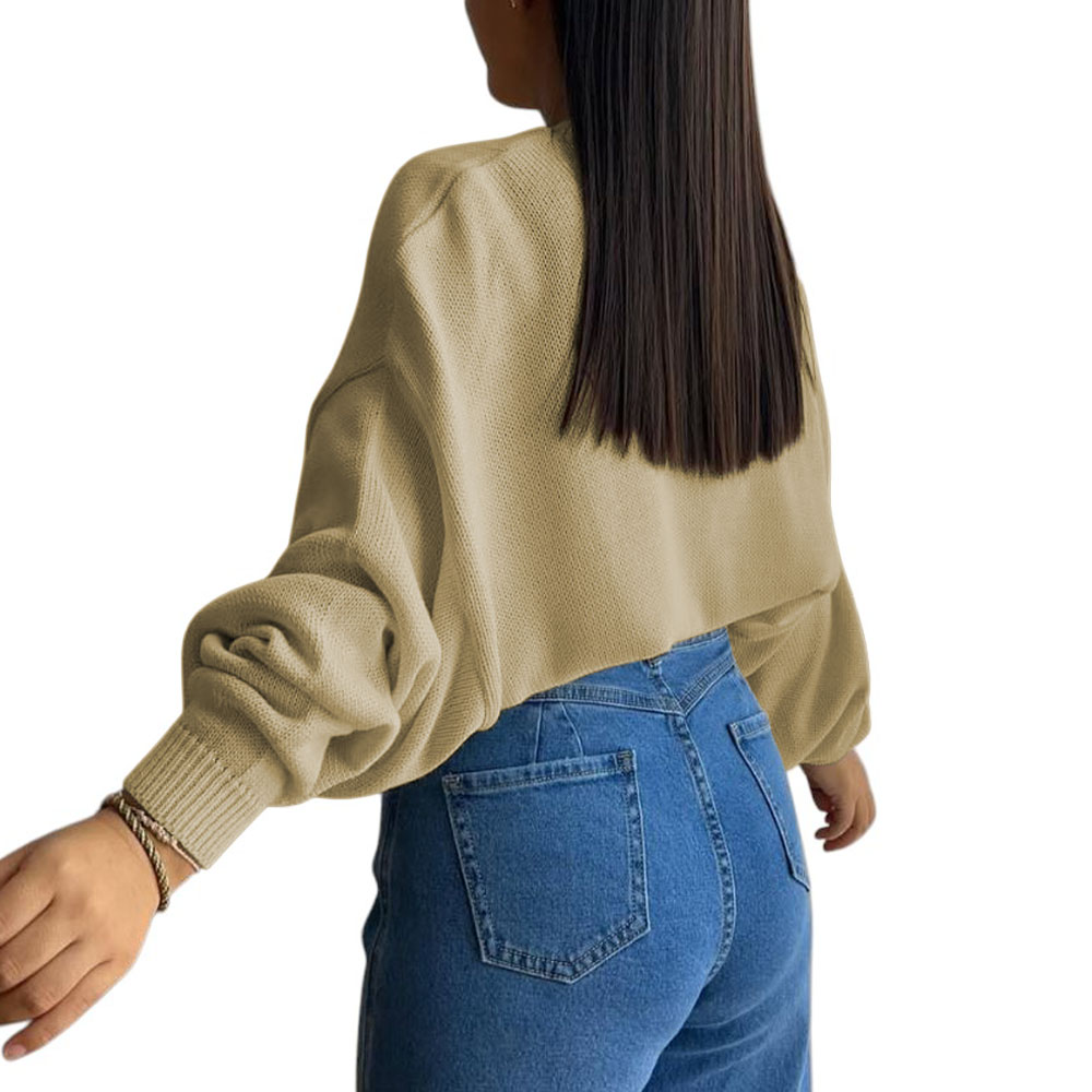 SUETER MUJER HILO CERADA MLARGA 359G-25 COLOR VAINILA - 2