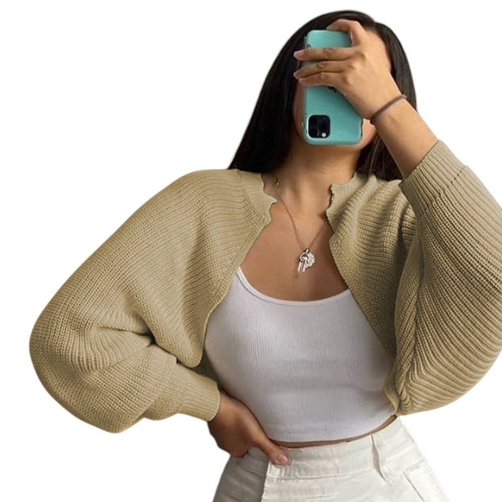 SUETER MUJER HILO MLARGA ABIERTO 359G-21 COLOR VAINILA - 1