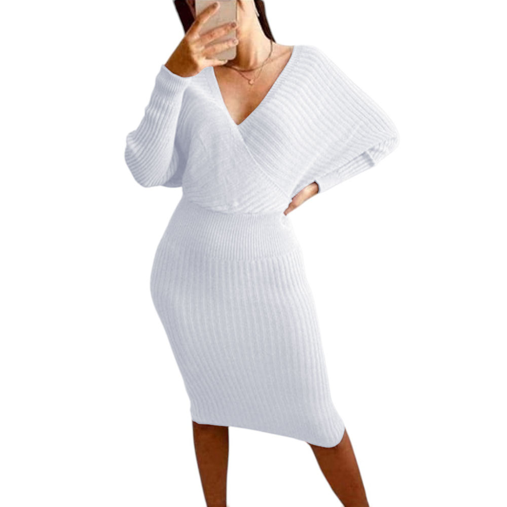 VESTIDO MUJER HILO CRUZADO MLARGA 359G-27 COLOR BLANCO - 1
