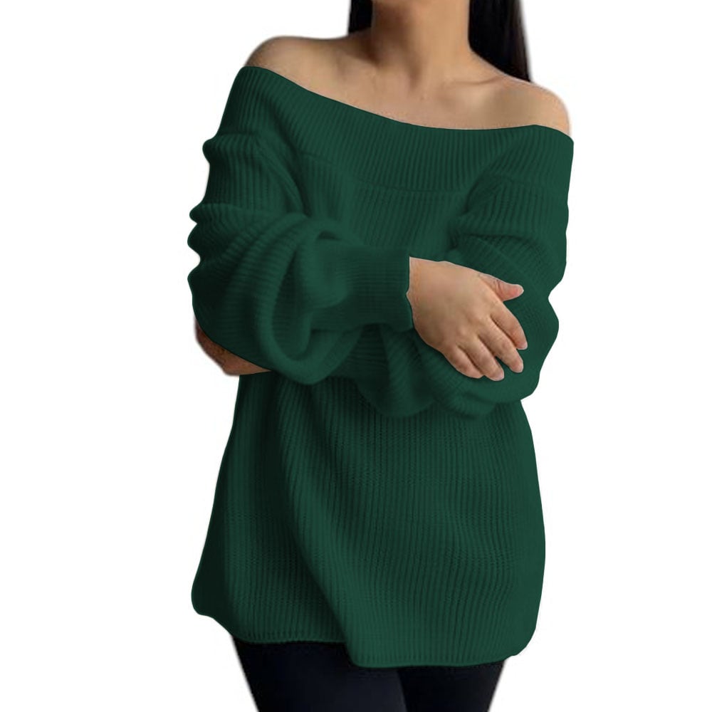 CHOMPA MUJER HOMBROS HILO DRALOM 359G-24 COLOR VERDE - 1
