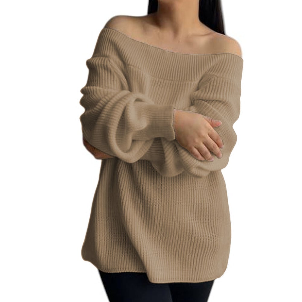 CHOMPA MUJER HOMBROS HILO DRALOM 359G-24 COLOR VAINILA - 1