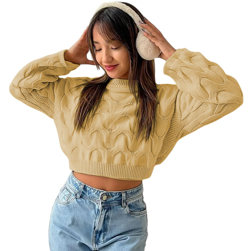 CHOMPA MUJER HILO CLASICO 359G-23 COLOR BEIGE - 1