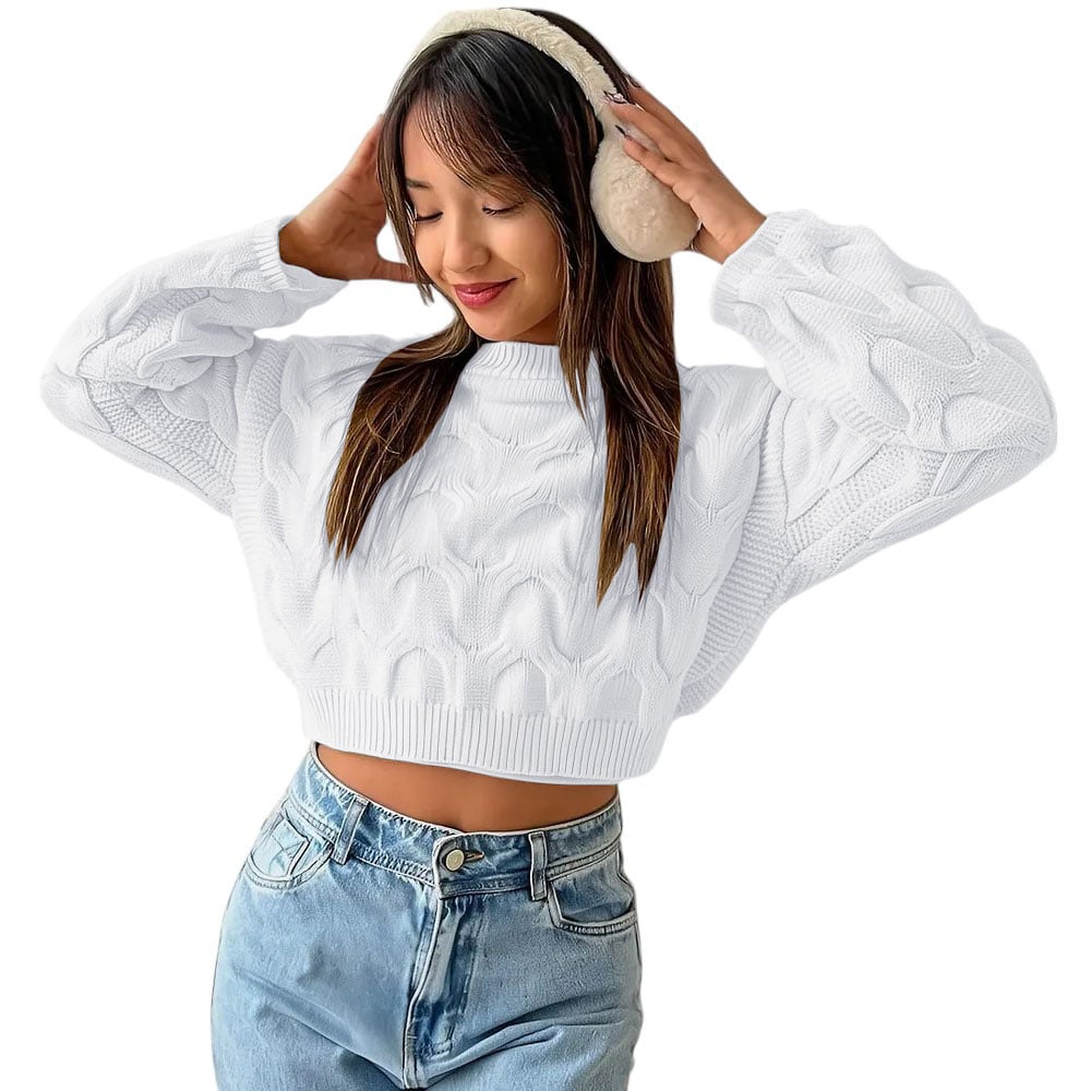 CHOMPA MUJER HILO CLASICO 359G-23 COLOR BLANCO - 1