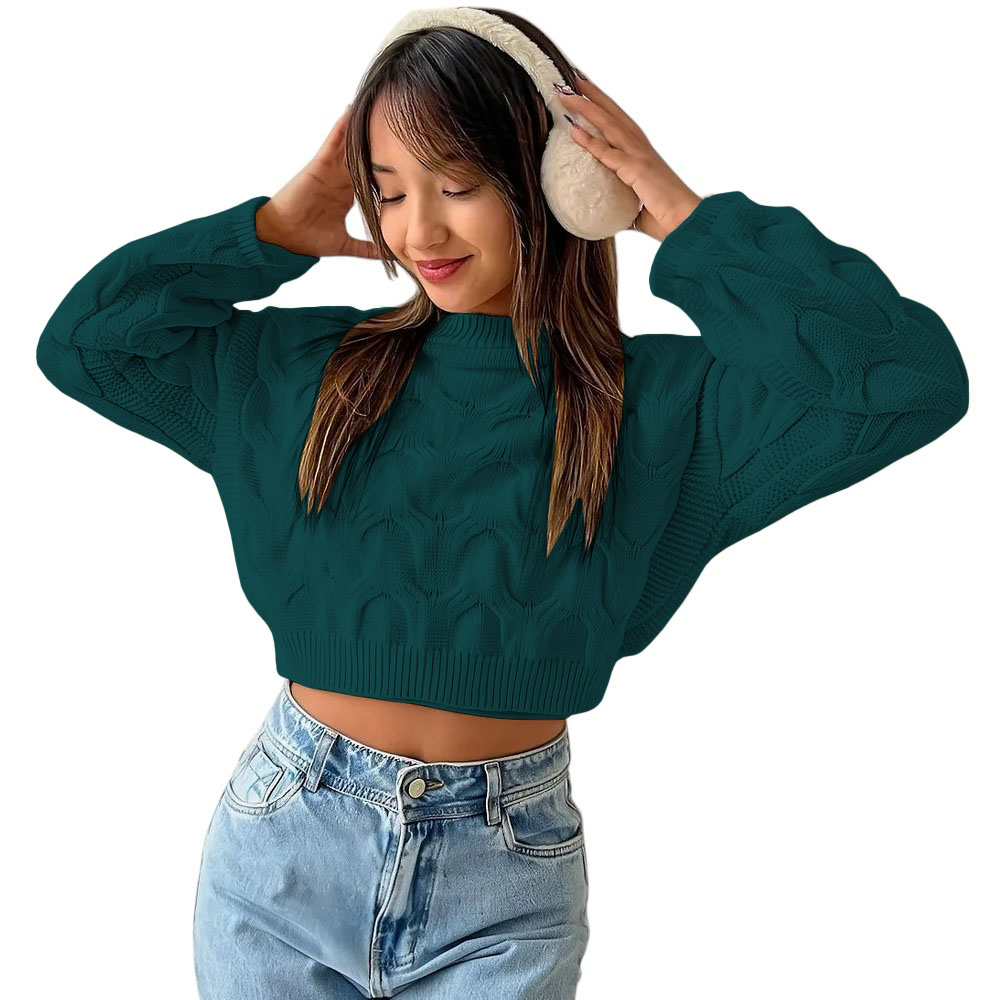 CHOMPA MUJER HILO CLASICO 359G-23 COLOR VERDE - 1