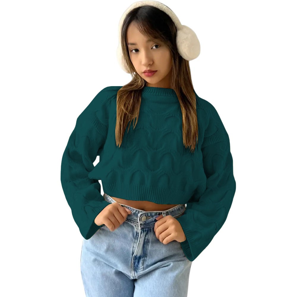 CHOMPA MUJER HILO CLASICO 359G-23 COLOR VERDE - 3