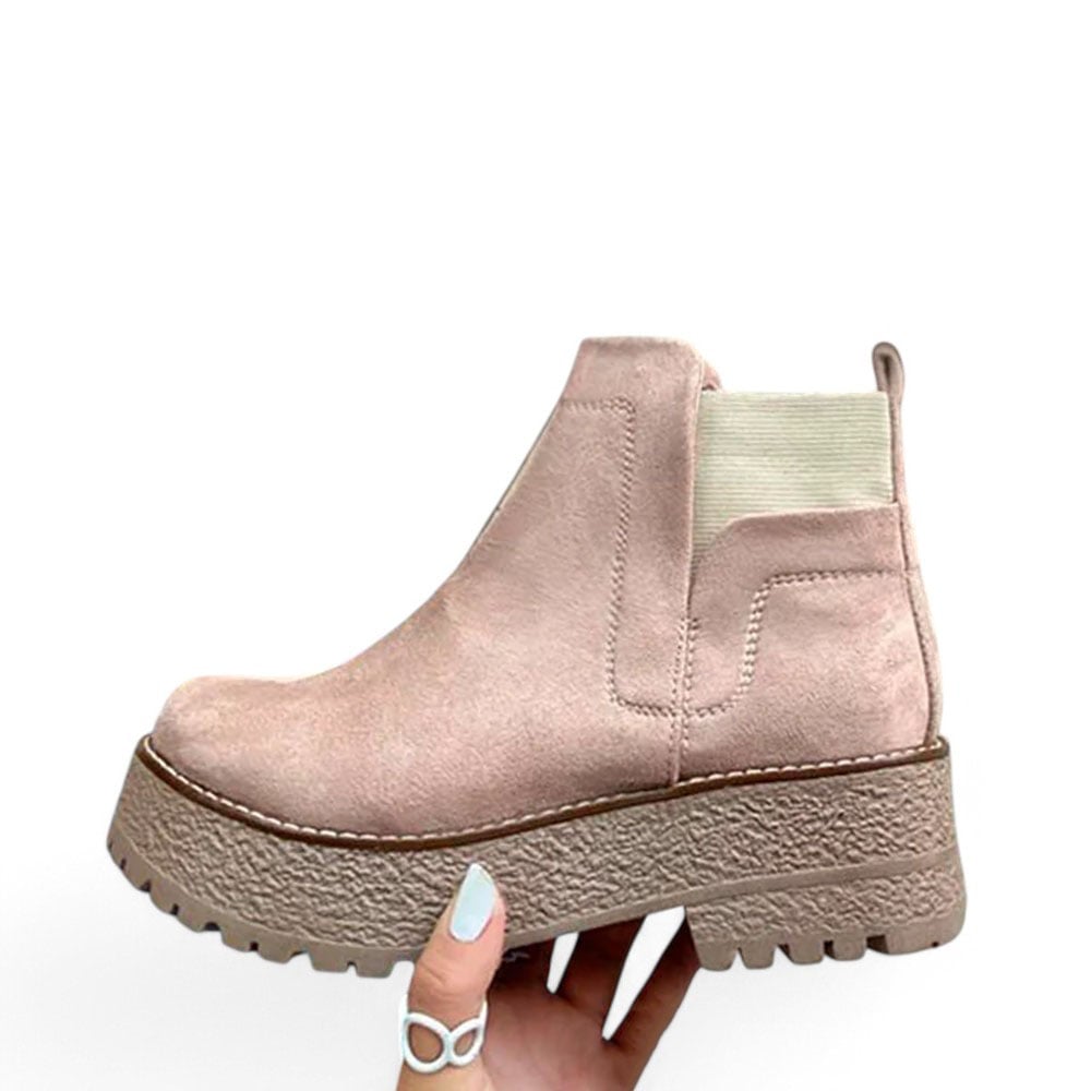 BOTIN MUJER PLATAFORMA 5 LIGA 2086L-60 COLOR ROSA - 1