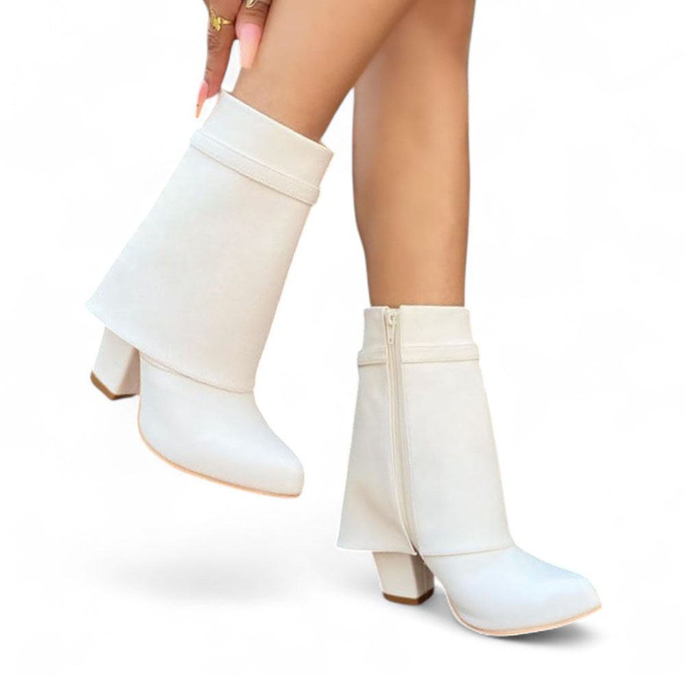 BOTA MUJER HAWAI BAJA TACO 9 1299 5C-85 COLOR HUESO - 4