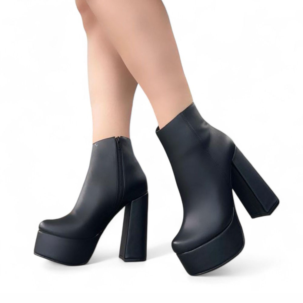 BOTIN MUJER TACO 15 FIESTA 1299 5C-75 COLOR NEGRO - 3