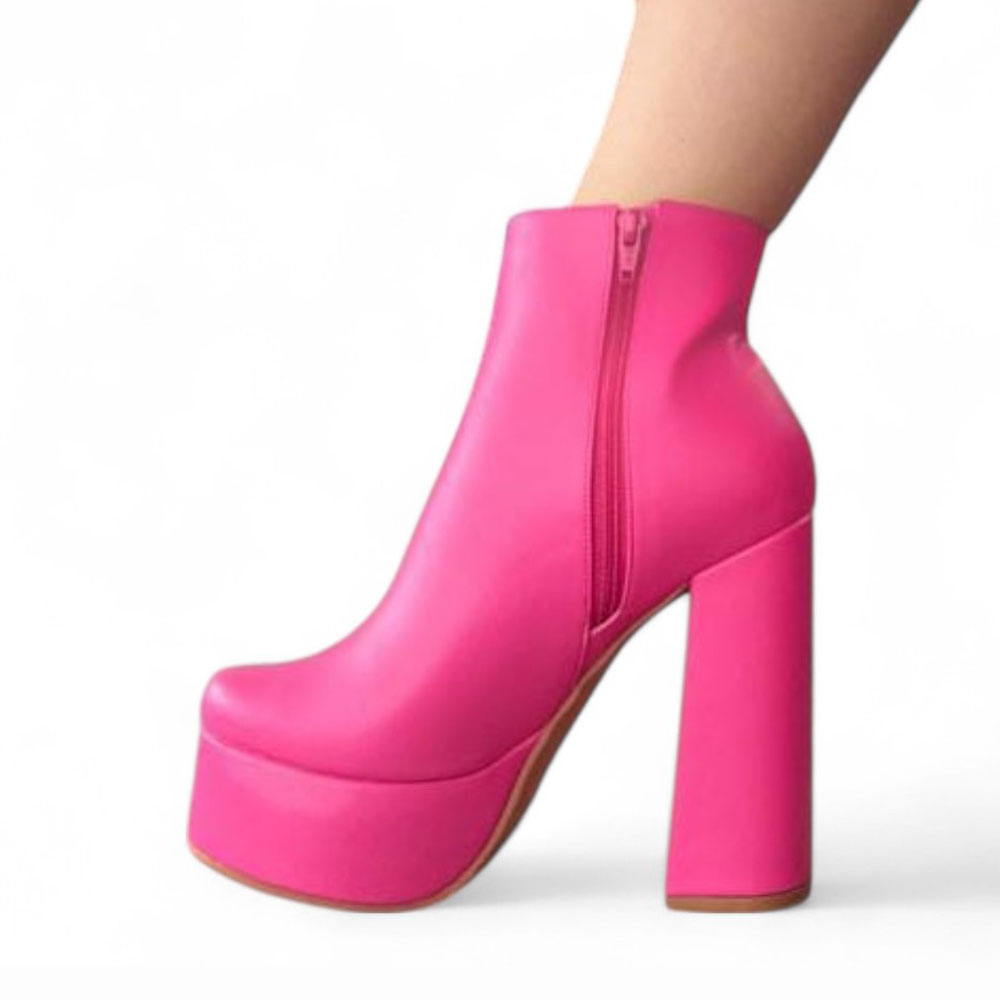 BOTIN MUJER TACO 15 FIESTA 1299 5C-75 COLOR FUCSIA - 1