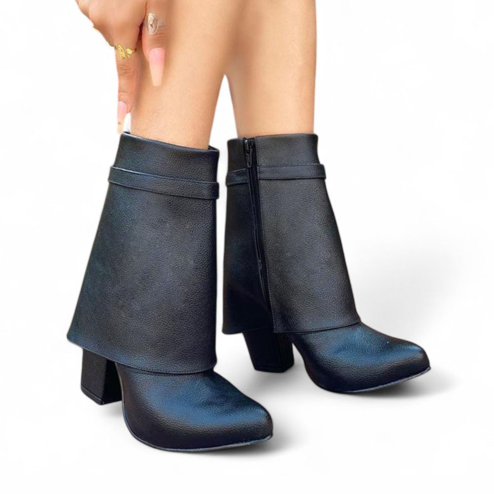 BOTA MUJER HAWAI BAJA TACO 9 1299 5C-85 COLOR NEGRO - 3