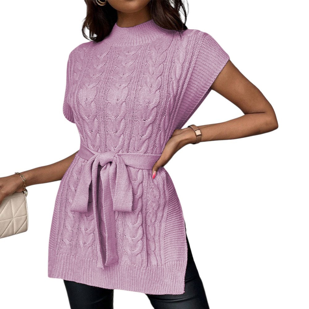 CHOMPA MUJER DRALOM LANA LAZO INCLUIDO DOBLE ABERTURA 127G-30 COLOR ROSA - 2
