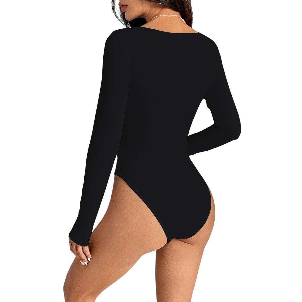 BODY MANGA LARGA ANASOTLUC-17 RIB COLOR NEGRO - 2