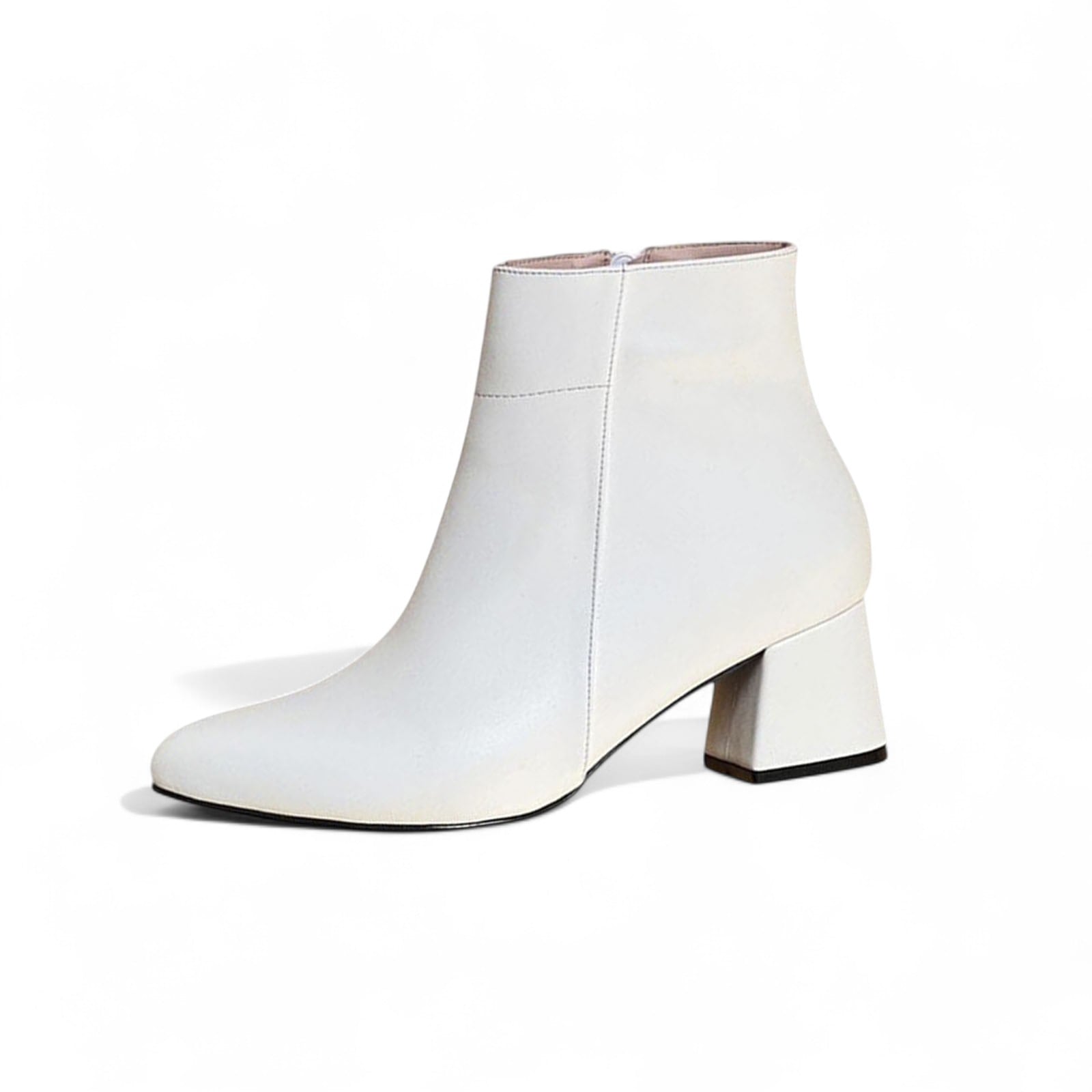 BOTIN MUJER CLASICA TACO 5 2086-60 COLOR BLANCO - 1