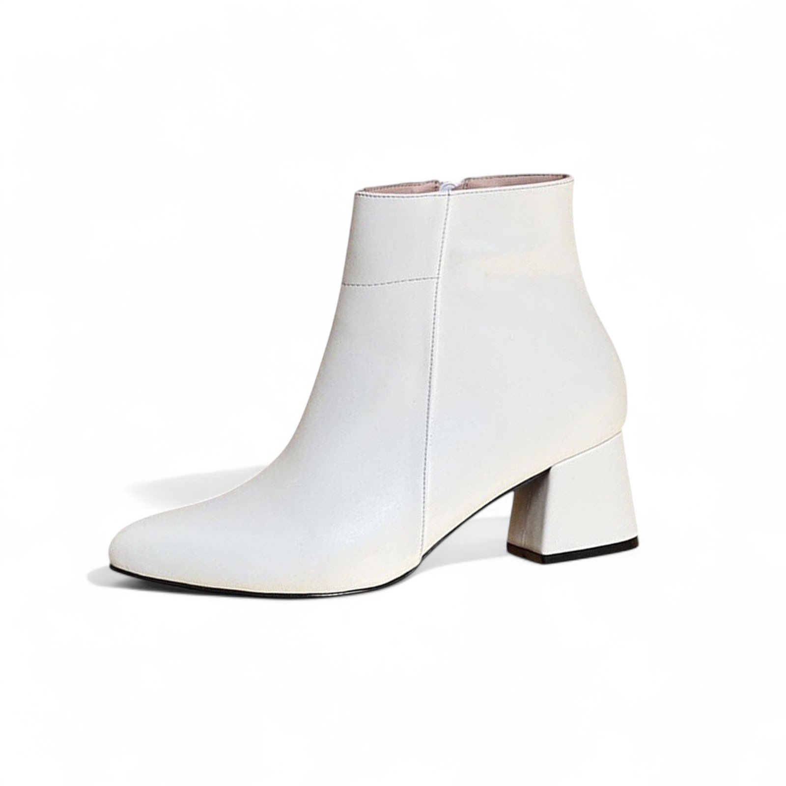 BOTIN MUJER CLASICA TACO 5 2086-60 COLOR BLANCO - 1