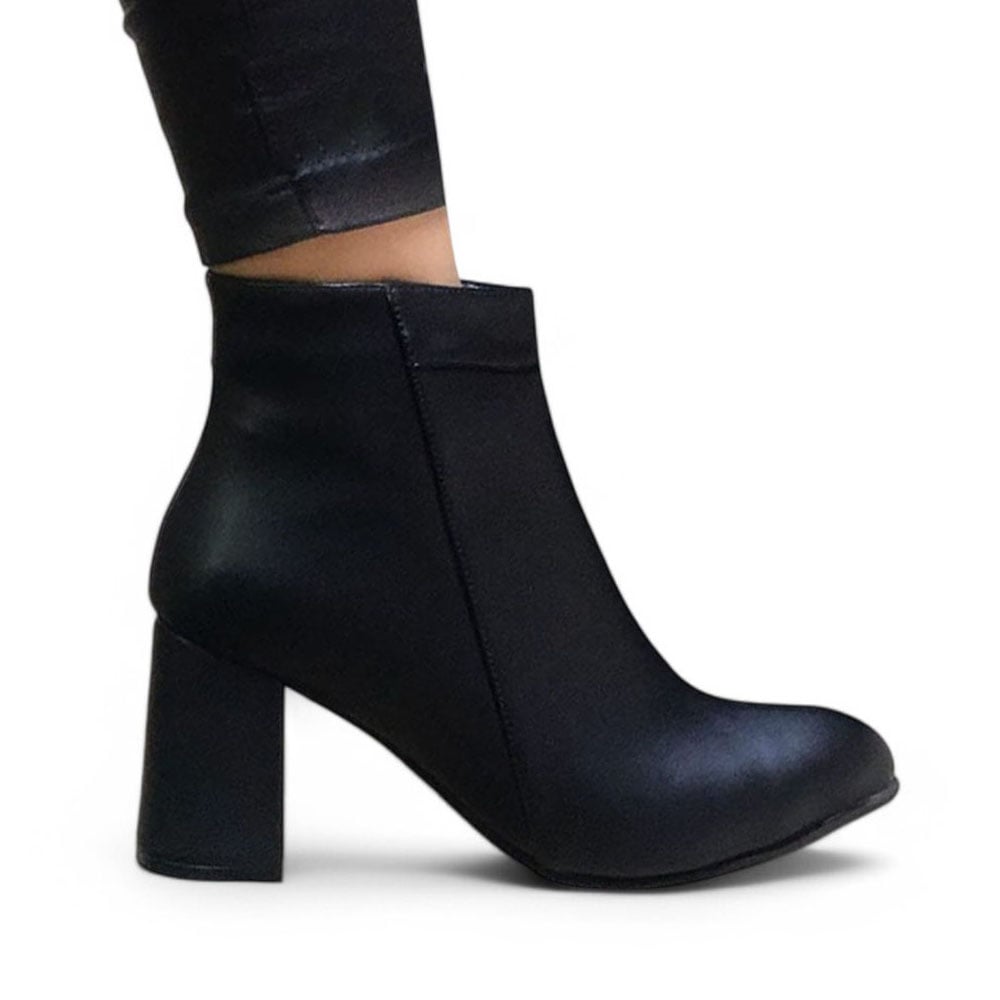 BOTIN MUJER CLASICA TACO 9 2086-60 COLOR NEGRO - 3