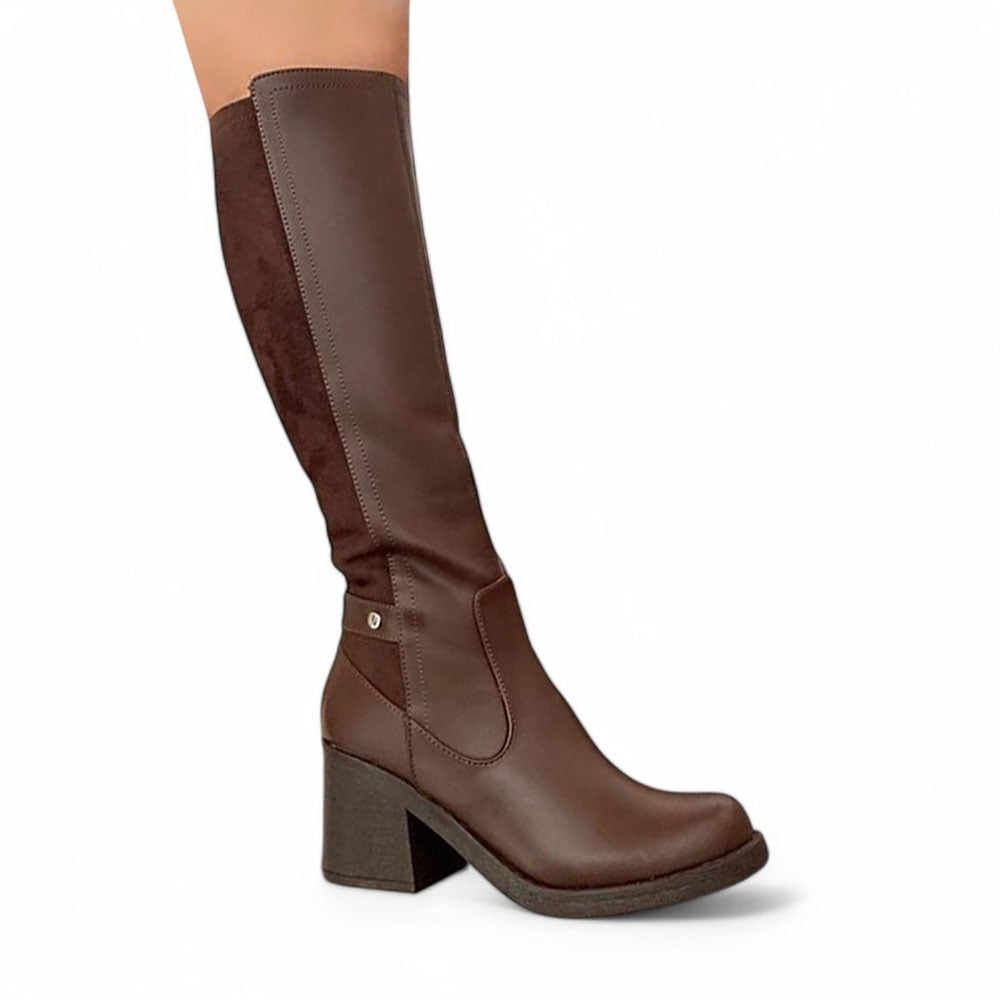 BOTA MUJER TACO 7 HOTH GAMUZA 2086-70 COLOR MARRON - 1