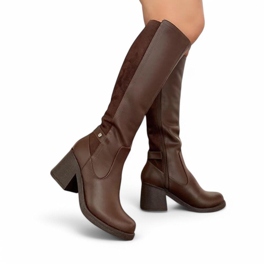 BOTA MUJER TACO 7 HOTH GAMUZA 2086-70 COLOR MARRON - 4