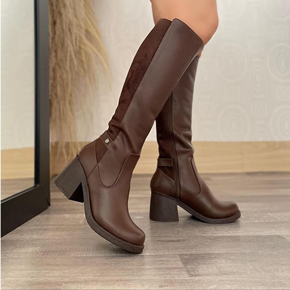 BOTA MUJER TACO 7 HOTH GAMUZA 2086-70 COLOR MARRON - 5