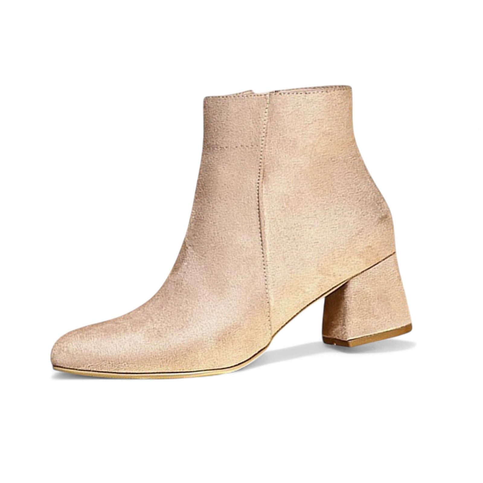 BOTIN MUJER CLASICA TACO 5 2086-60 COLOR BEIGE - 1