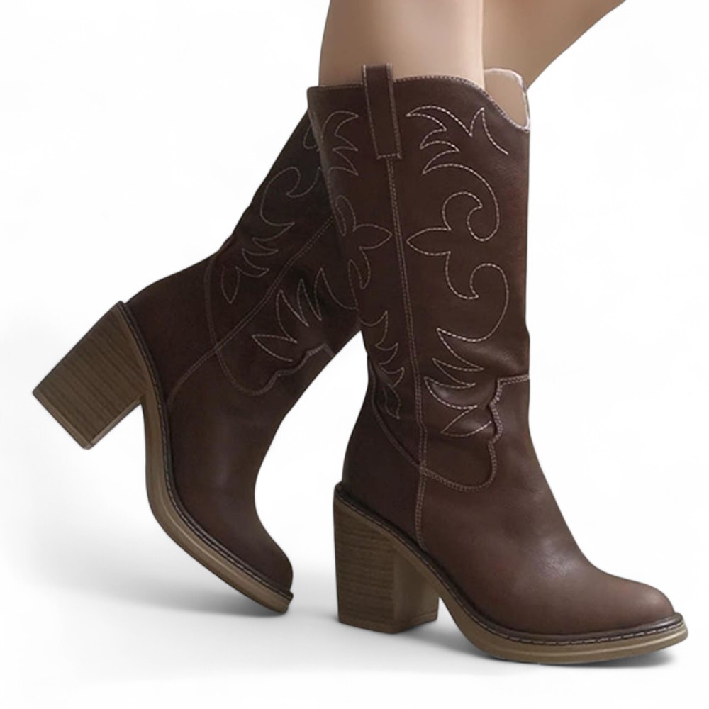 BOTA MUJER TEXANA TACO 7 2086-80 COLOR MANI - 1