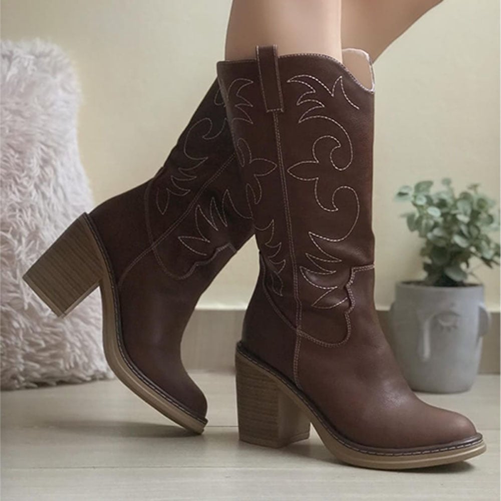 BOTA MUJER TEXANA TACO 7 2086-80 COLOR MANI - 2