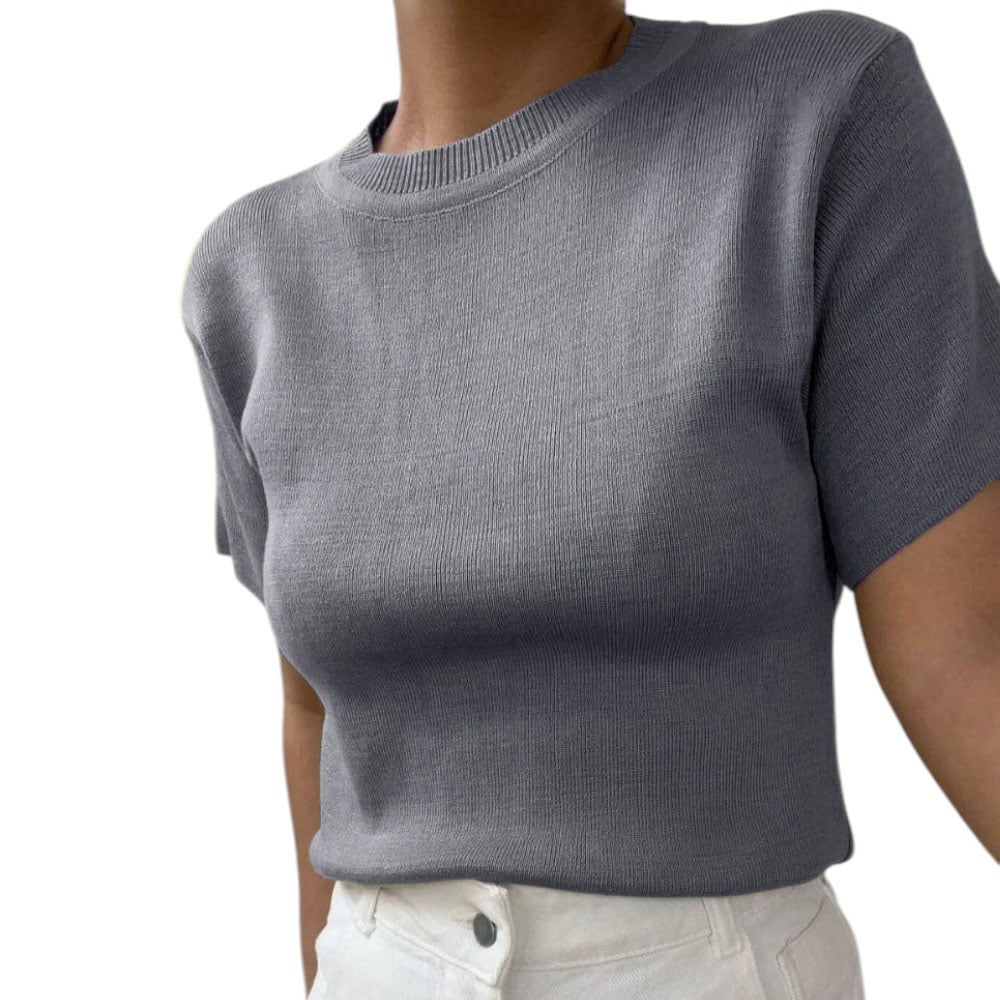 POLO MANGA 35 HILO MUJER VINO 359G-18 COLOR GRIS - 1