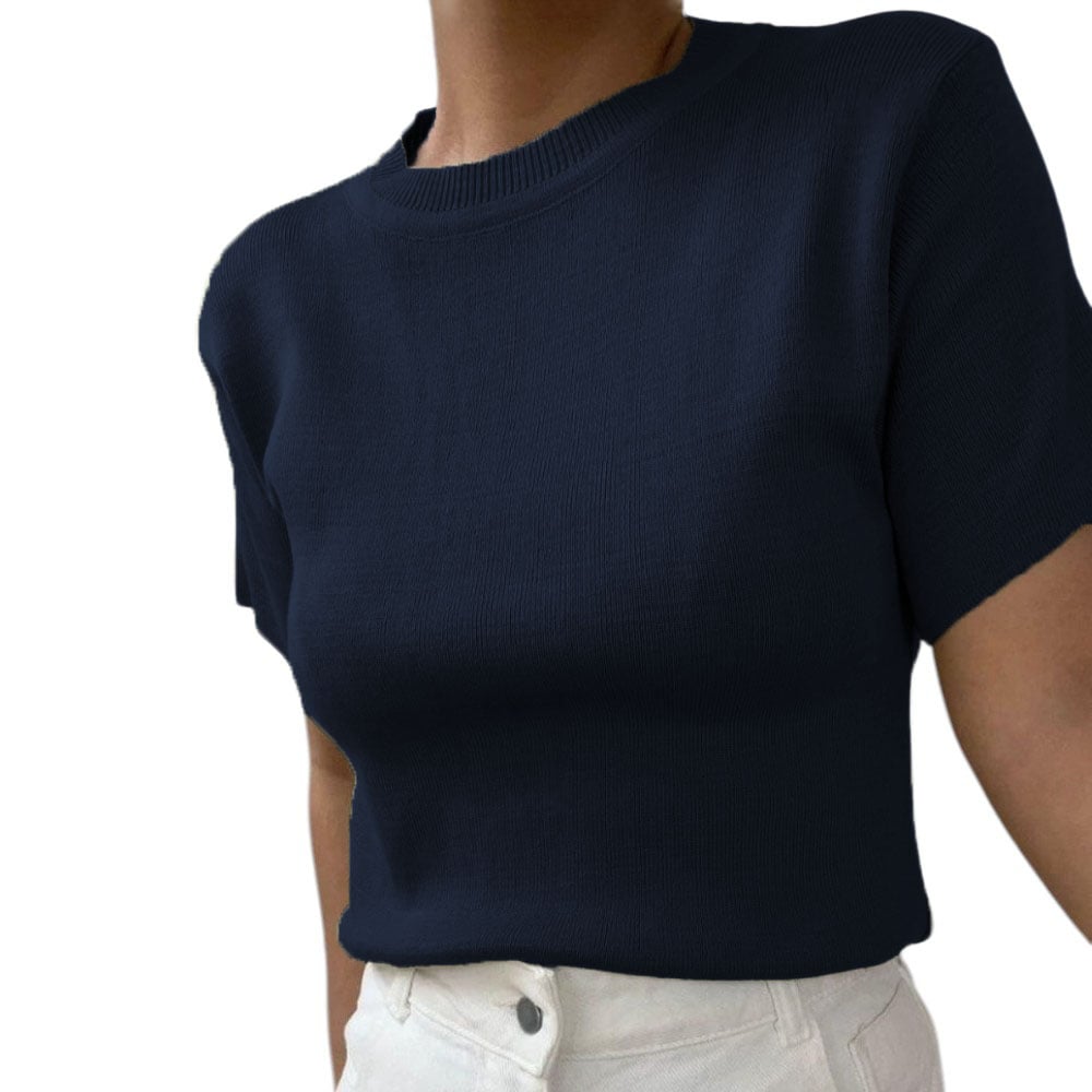 POLO MANGA 35 HILO MUJER VINO 359G-18 COLOR AZUL - 1