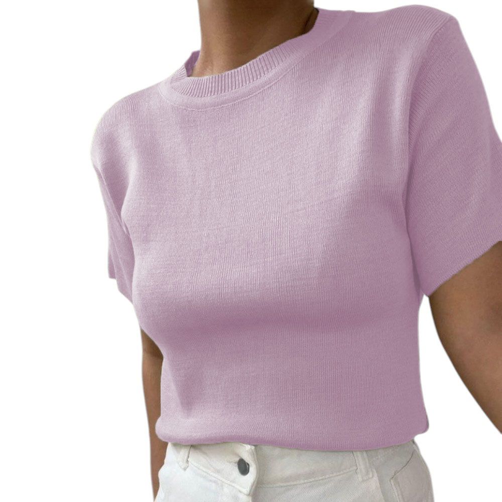 POLO MANGA 35 HILO MUJER VINO 359G-18 COLOR ROSADO - 1