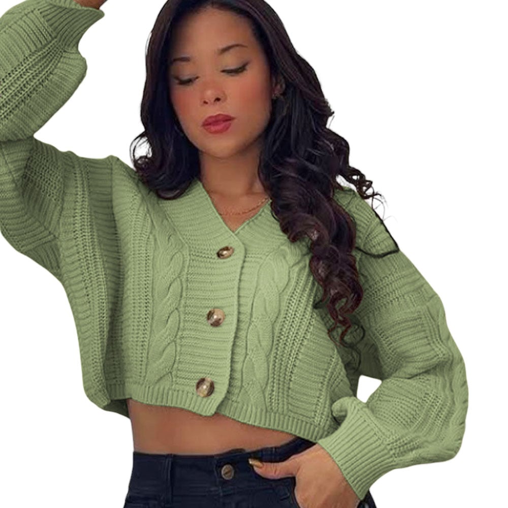 CHOMPA MUJER HILO TRENSA 359G-23 COLOR VERDE - 1